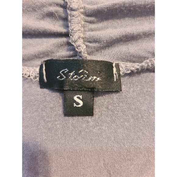 Storm small women's grey open front sleeveless cardigan - Picture 4 of 5